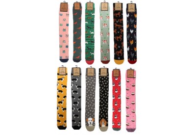 Bartleby Funky Welly Socks for Women (size 4 - 7)